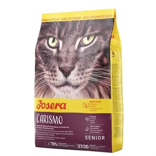 Josera Carismo - Премум суха храна за възрастни котки или с хронична бъбречна недостатъчност , с пилешко месо и ориз 400 гр.