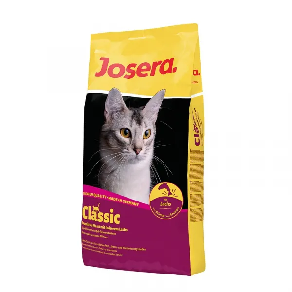 Josera Classic - Премиум храна за израснали котки над 12 месеца с пилешко и сьомга 10 кг.