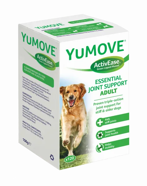 Lintbells YuMove Dog –Висококачествена добавка за кучета , овкусени таблетки за стави с екстракт от зеленоуста мида 60 таблетки 1