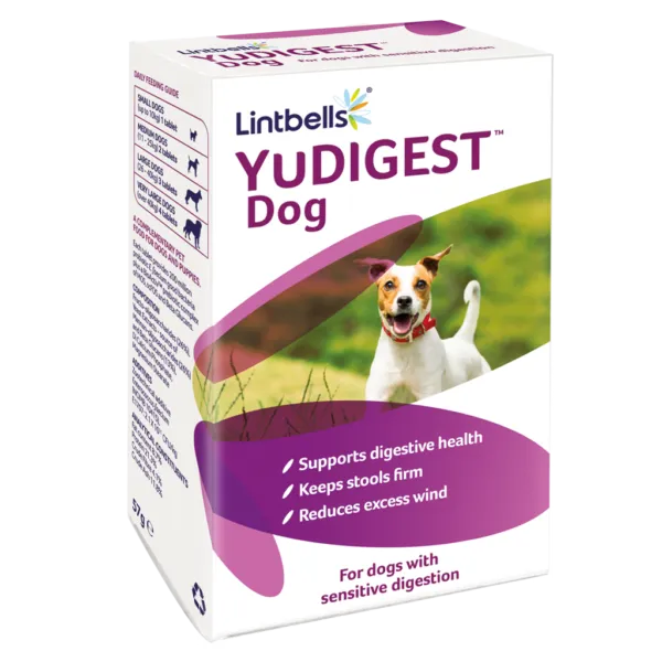 Lintbells YuDIGEST – Висококачествен пробиотик ,овкусени таблетки за кучета с чувствителна храносмилателна система 120 таблетки 1