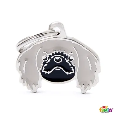 My Family Dog Tag - Ръчно изработен адресник ,Pekinese Dog за кучета 3.0 см/ 2.0 см.  1