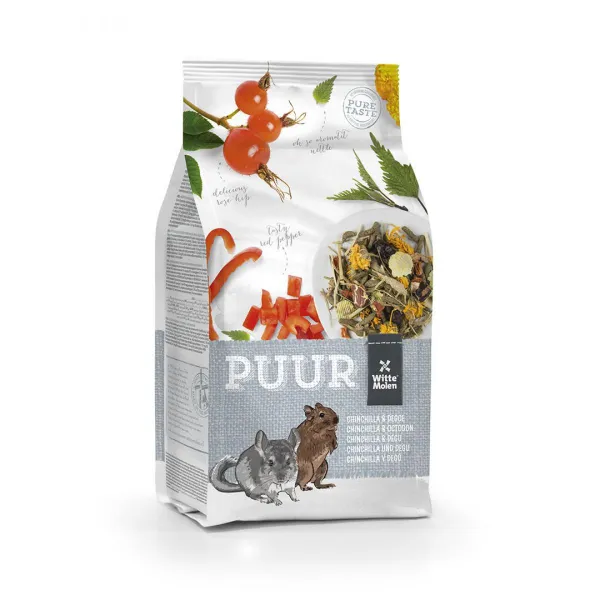 Witte Molen Puur chinchilla & degu - Премиум пълноценна храна за дегу и чинчили 500 гр.