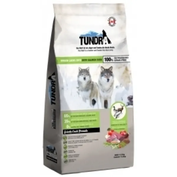 Tundra Dog Deer Salmon Duck - Премиум пълноценна суха храна за израснали кучета, без зърно , с еленско,патешко и сьомга 11.340 кг.