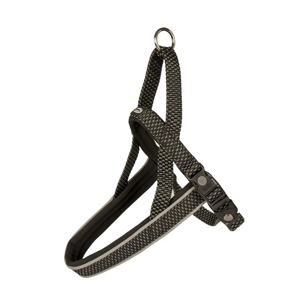 Duvo Plus East Harness Nylon - Регулируем нагръдник за кучета 80-100 см./25 мм. черен 1