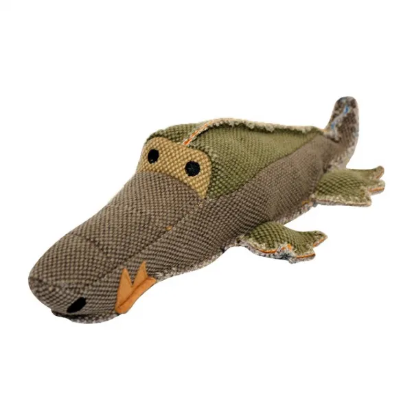 Duvo Plus Canvas Crocodile - Издръжлива играчка за кучета от плат - крокодил - 30см./13см.