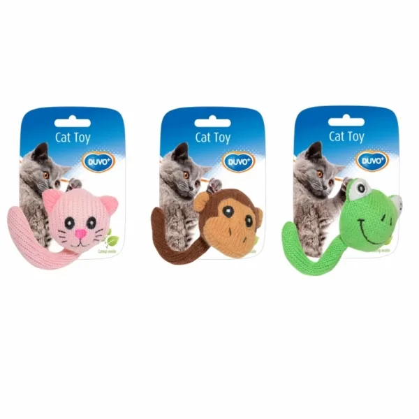 Duvo Plus Assortment Animals Tail - Котешка играчка - опашати животни 13,5x5,5x4 см. 1 брой