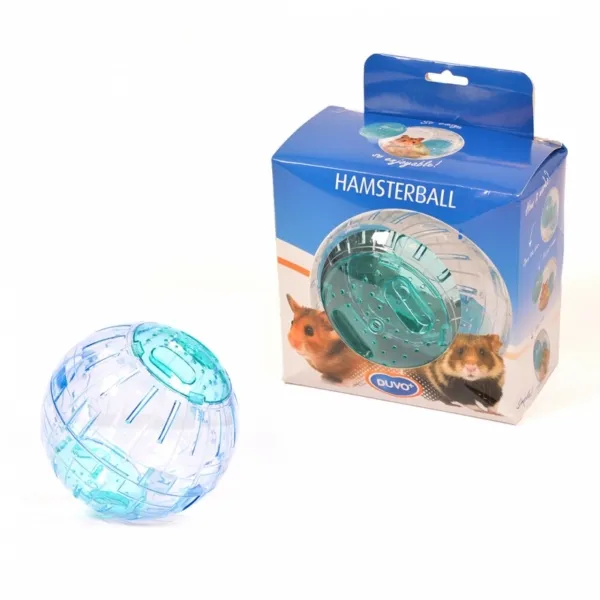 Duvo Plus Hamsterball  - Играчка за хамстери , синя топка, за свободно разхождане 18 см.