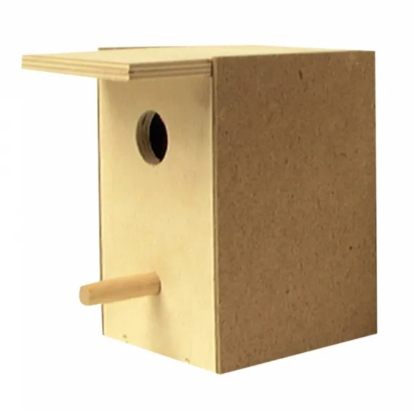 Duvo Plus Nest Box Finch - Дървена къща за финки и други дребни птици 12x10x13 см.