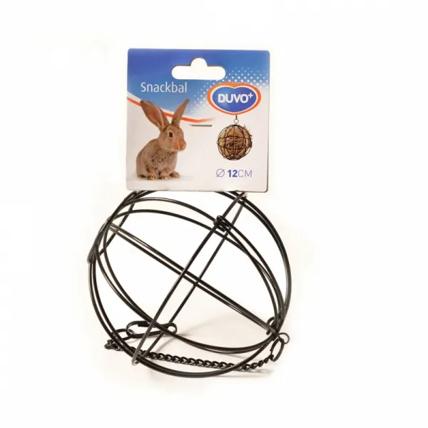 Duvo Plus SnackBall for Rodents - Метална топка за пълнене с лакомства за зайци гризачи 12 см.
