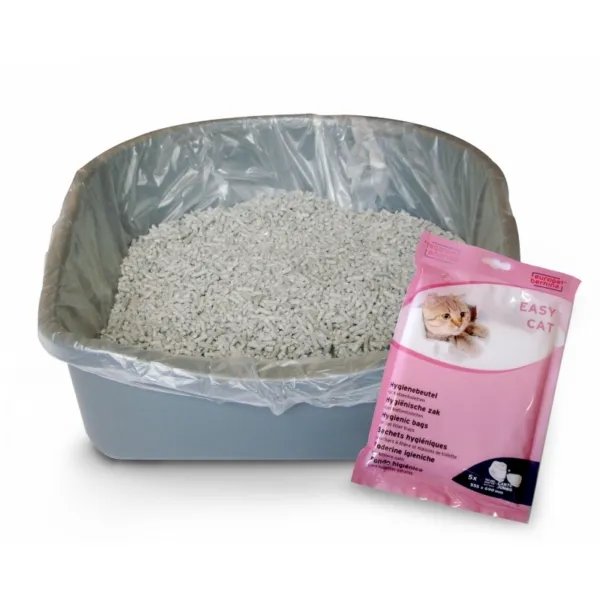 Duvo Plus Easy Cat Litter Bags - Торбички за котешка тоалетна 10 броя - 49,5x35 см.