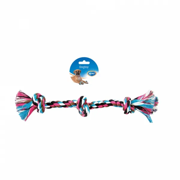 Duvo Plus Tug Toy Three Knotted Rope  - Кучешка играчка - въже за дърпане и дъвчене с три възела , 37.5 см.