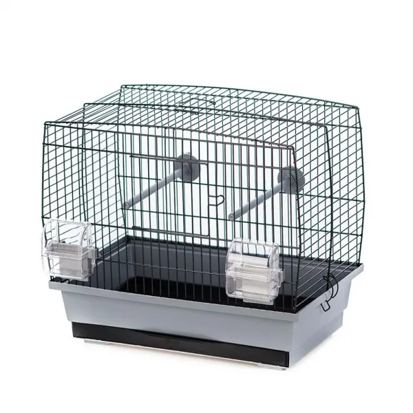 Duvo Plus Cage Natalia 1 - Метална клетка за птици - 40x25x35см. сиво-черна