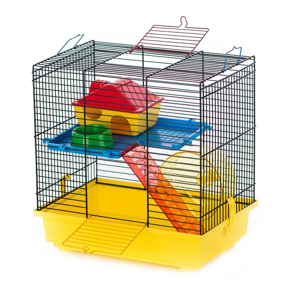 Duvo Plus Cage Teddy 1 - Оборудвана клетка за дребни хамстери и мишки 36x24x36 см.
