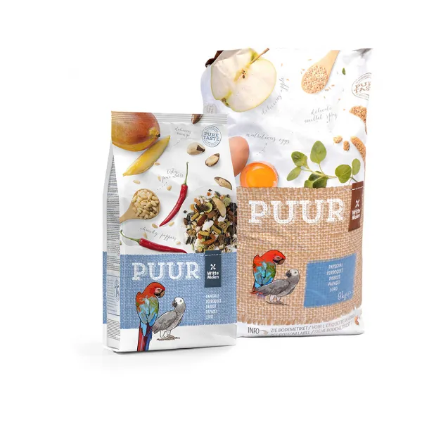 Duvo Plus Witte Molen Puur Parrot - Пълноценна храна за папагали с вкусни семена,манго и ядки 9 кг. 