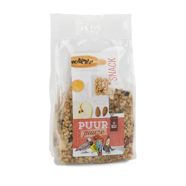 Duvo Plus Witte Molen Puur Pauze Fruit- & Nut - Допълнителна храна за птици с мед,орехи,бадеми,ябълка и папая 200 гр.