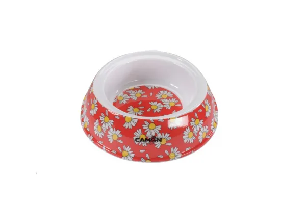 Camon Melamine bowl Daisy - Купа за вода и храна за малки кучета и котки с гумени подложки против хлъзгане 150 мл. 1