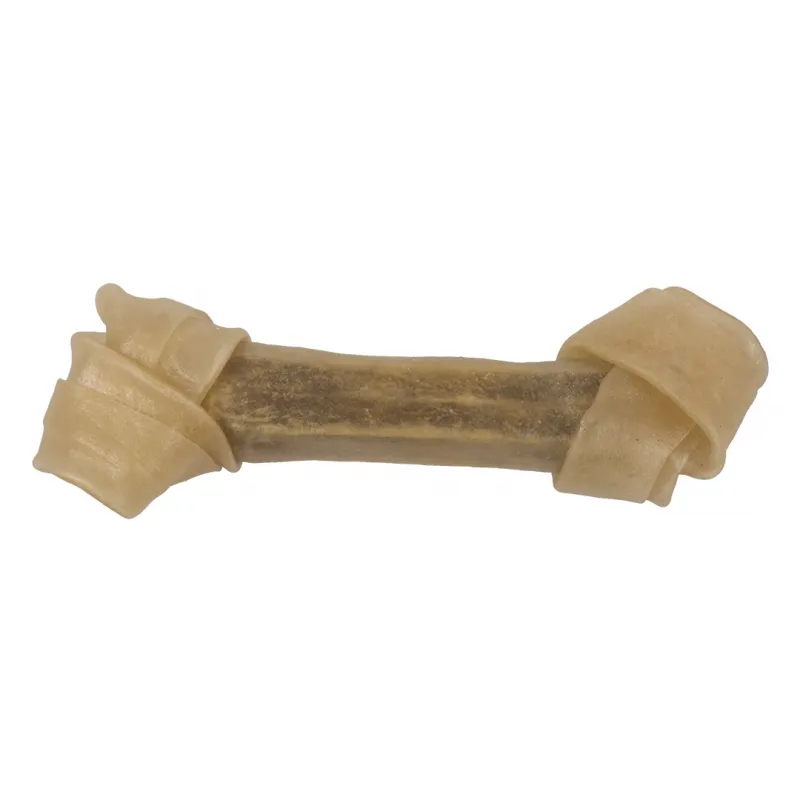 Duvo Plus Bone Rawhide - Кучешко лакомство - кокал от телешка кожа, 3 броя х 21 см.