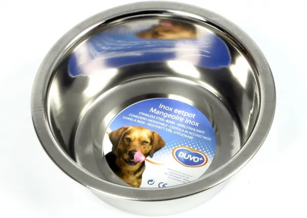 Duvo Plus Feeding Bowl - Метална купа за храна и вода за кучета 470 мл. 13 см. 1