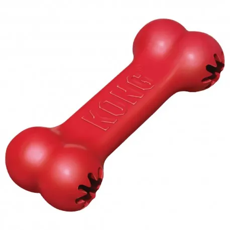 Kong Goodie Bone Medium - Кучешка играчка - кокал за дъвчене с място за слагане на лакомства 18 см.червен 3