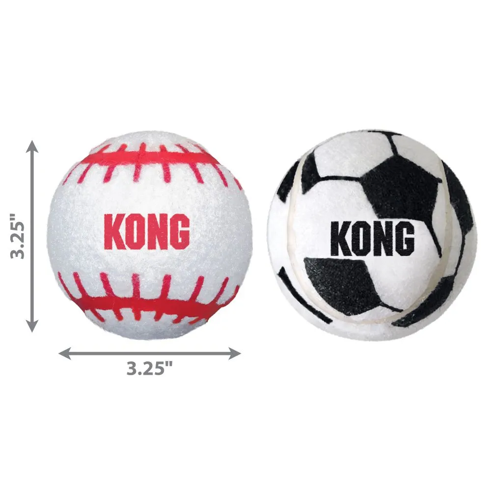 Kong Sport Balls Large - Кучешка играчка - здрави топки за игра , различни цветове 8.5 см. 3