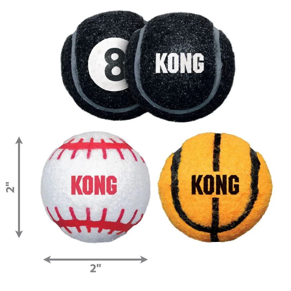 Kong Sport Balls Small - Кучешка играчка - здрави топки за игра , различни цветове 8.5 см. 3