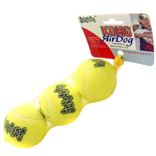 Kong Squeaker Tennis Balls Medium - Тенис топки за кучета с пискюл 6 см. 3 броя 1