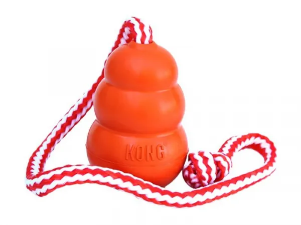 Kong Cool Aqua Large - Кучешка играчка за дърпане и дъвчене с въже 1