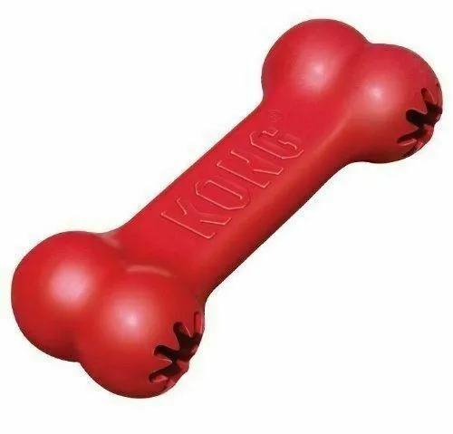 Kong Goodie Bone Small - Кучешка играчка за дъвчене - кокал с пространство за слагане на лакомство 13 см.