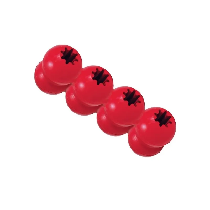 Kong Goodie Ribbon Small - Забавна гумена кучешка играчка за дъвчене с място са поставяне на лакомства 2