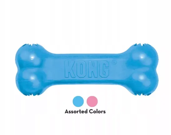 Kong Activity Bone for Small Puppy - Гумен кокал за дъвчене с пространство за лакомство , за подрастващи кучета от малки породи , успокояващ венците 2
