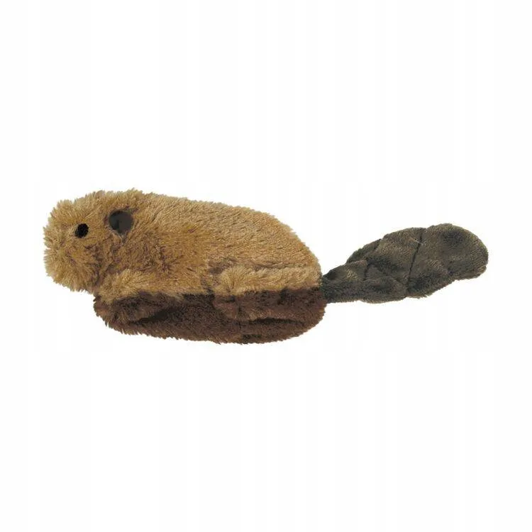 Kong Cat Refillable Beaver - Забавна котешка играчка - бобър с пълнител за коча билка стимулираща играта 2