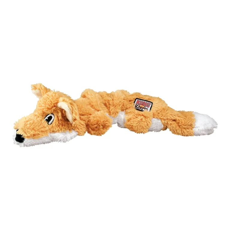 Kong Scrunch Knots Fox Мedium/Large - Забавна кучешка играчка - плюшена лисица 1