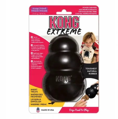 Kong KONG Extreme King XL - Забавна гумена играчка за дъвчене и носене с дупка за лакомства,за кучета от едри породи 13 см. 1