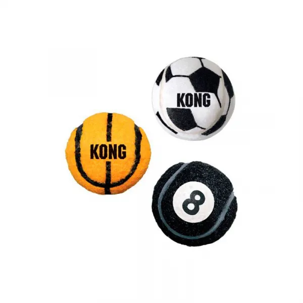 Kong Sport Balls Medium - Топки за игра , за кучета 3 броя х 6 см.