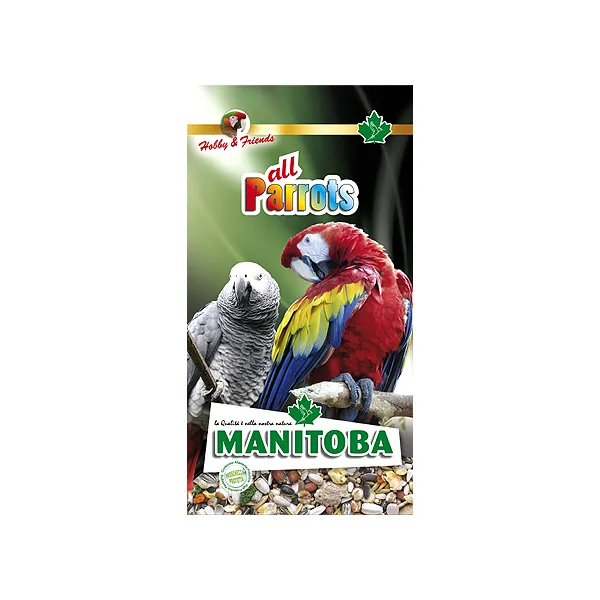 Manitoba All Parrots - Премиум пълноценна храна за големи папагали 800 гр.
