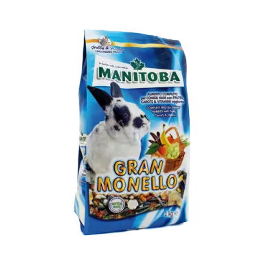 Manitoba Gran Monello - Премиум пълноценна храна за зайци с плодове и зеленчуци 1 кг.