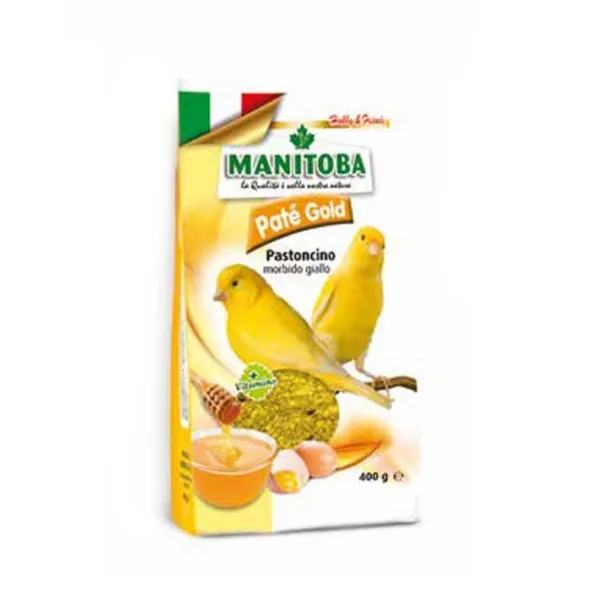Manitoba Pate Gold - Премиум храна за екзотични видове и канарчета с мека жълта храна 400 гр.