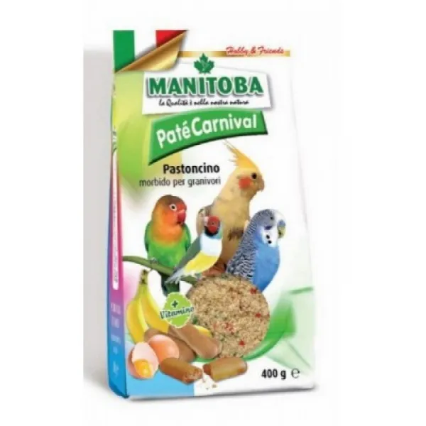 Manitoba Pate Carnival - Премиум храна за средни папагали , бисквити с яйца и мед 400 гр. 1