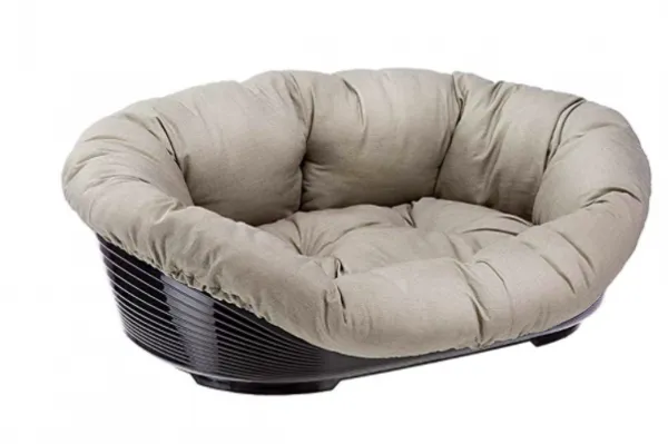 Ferplast Sofa 12 -  черно пластмасово легло за кучета 114 Х 83 Х 37 см с включен дюшек