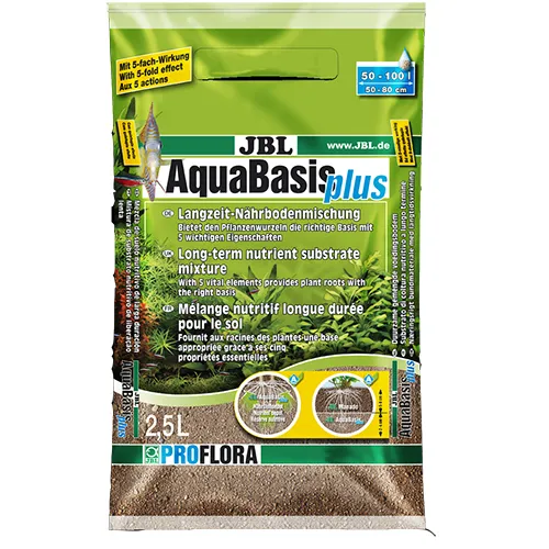 JBL AquaBasis plus - Пълноценен хранителен субстрат за основа на аквариума 2.5 литра
