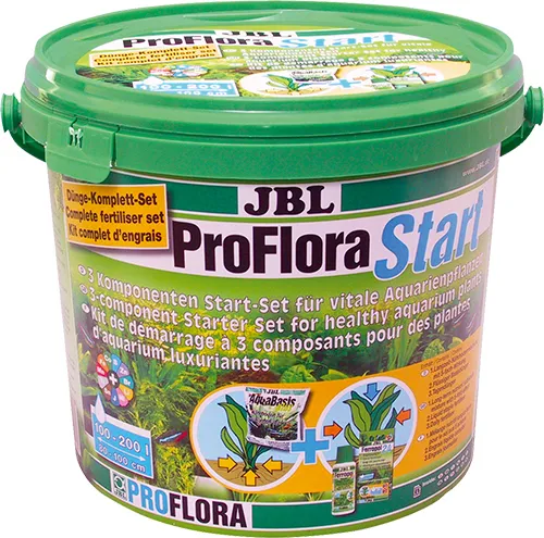 JBL ProFloraStart Set 100 - Пълен комплект от всичките жизнено важни торови компоненти за осигуряване на буен растеж на растенията 3 кг. 1