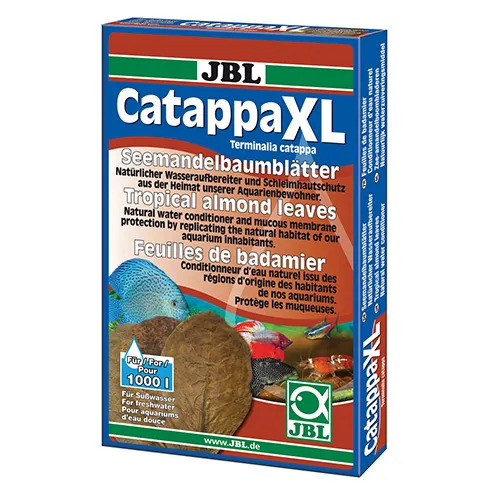 JBL Catappa XL – Листа от тропически бадем – eстествен стабилизатор на водата 10 броя 1