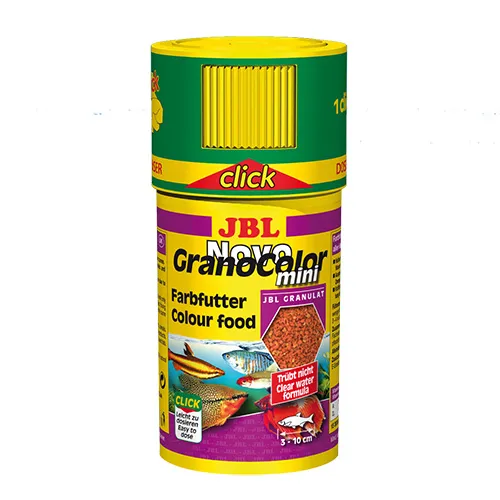 JBL NovoGranoColor –Храна за подсилване на цветовете,с дозатор,за риби от 6 до 15 см., гранули 100 мл.