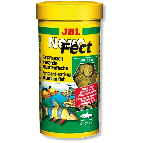 JBL NovoFect – Храна за растителноядни аквариумни рибки – таблетки, 100 мл.