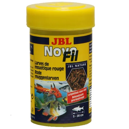 JBL NovoFil - Храна за риби ,вакуумирани и замразени изсушени ларви на червени комари 100 мл.
