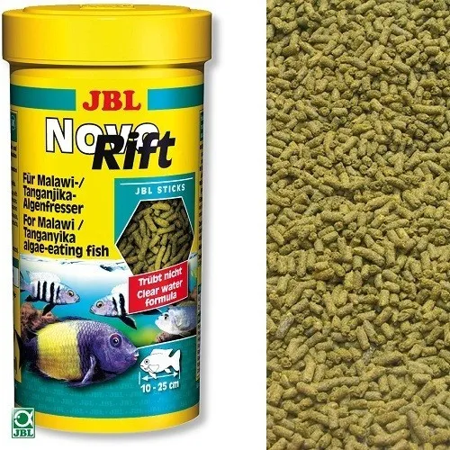 JBL NovoRift – Храна за растителноядни африкански цихлиди /гранули/ 250 мл.