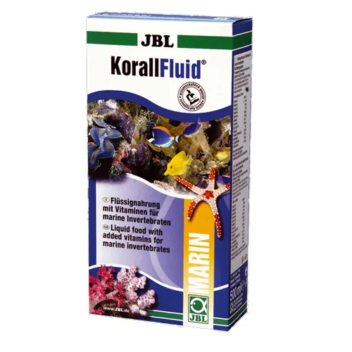 JBL Korall Fluid – Течна храна с добавени витамини за морски безгръбначни 100 мл.