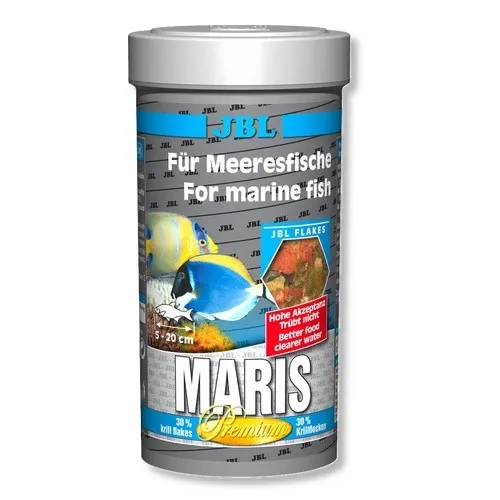 JBL Maris – Храна за риби в морски аквариум- люспи 250 мл.