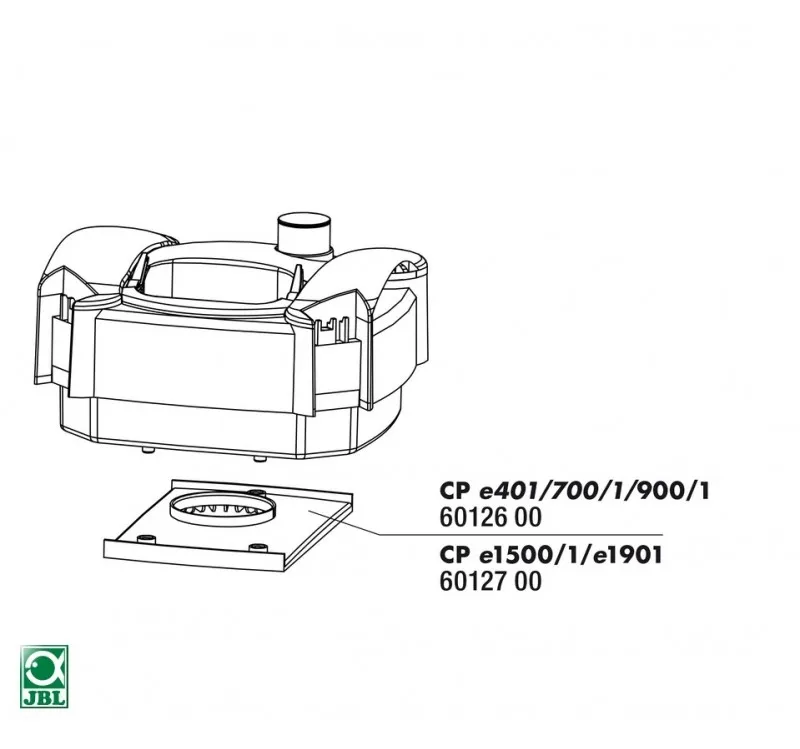 JBL Pump head rubber gask- Уплътнение за външен филтър за  CP e15/1900/1,2 3