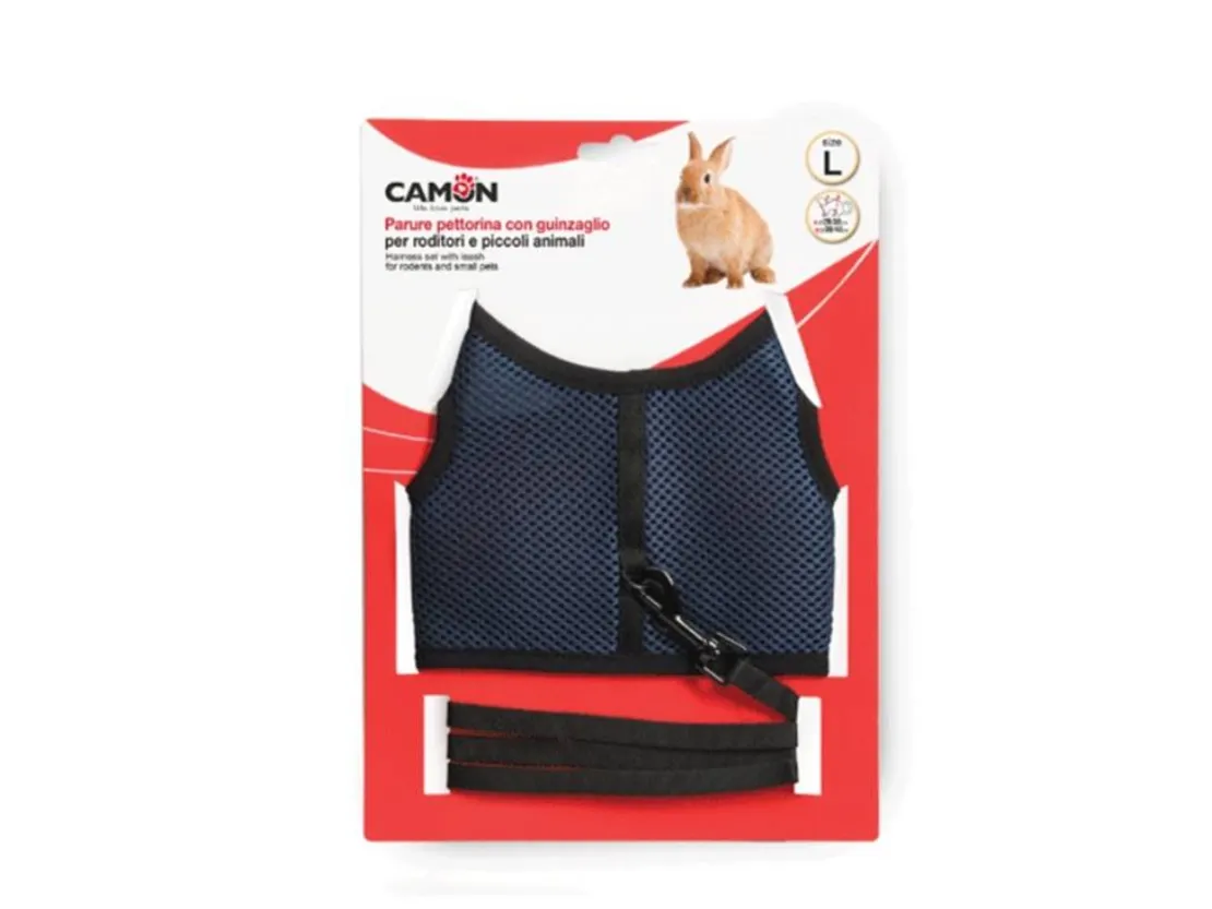 Camon Rabbit Large - Комплект нагръдник с повод за големи зайци